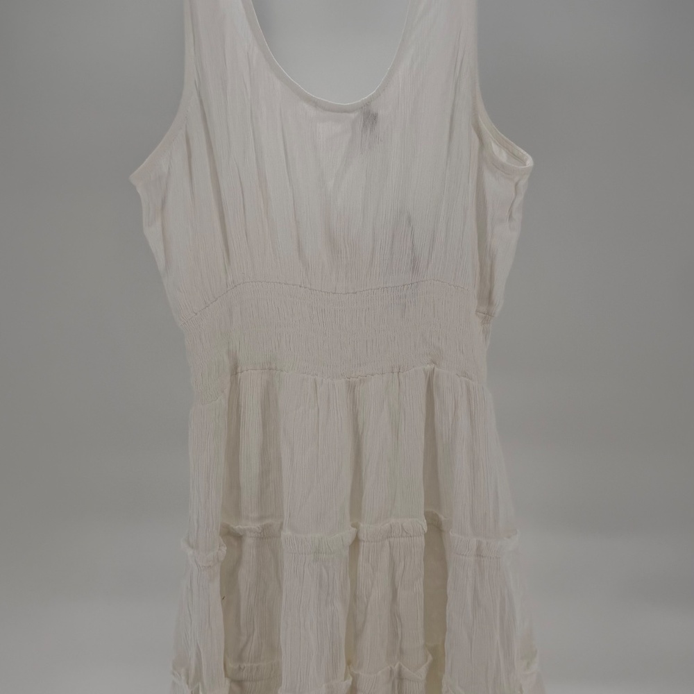 Patrons of Peace White Button up Mini Flowy Dress Made in India Size Small - Picture 4 of 6